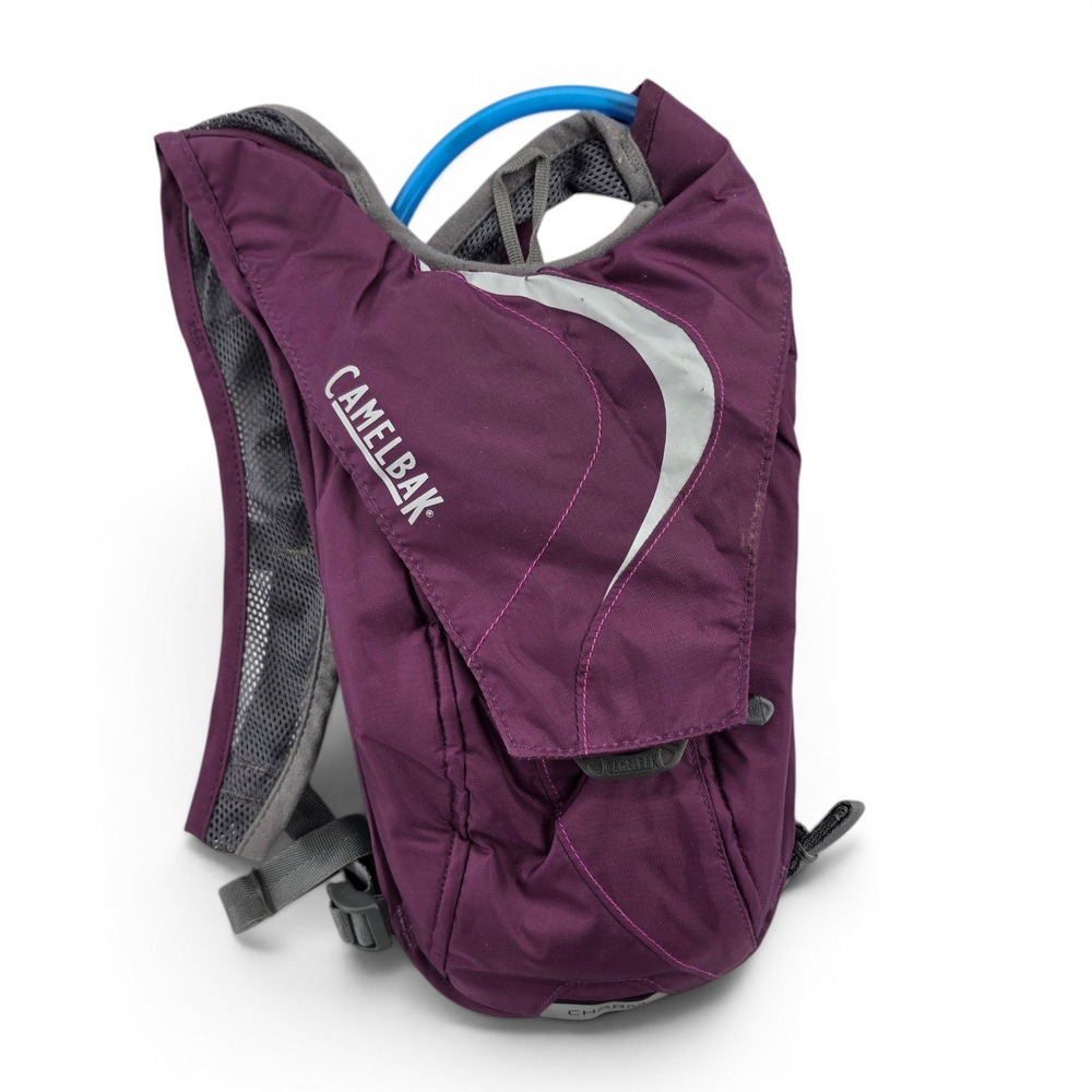 CamelBak Charm 1.5L Hydration Pack Purple Gray Running Hiking Backpack Women EUC